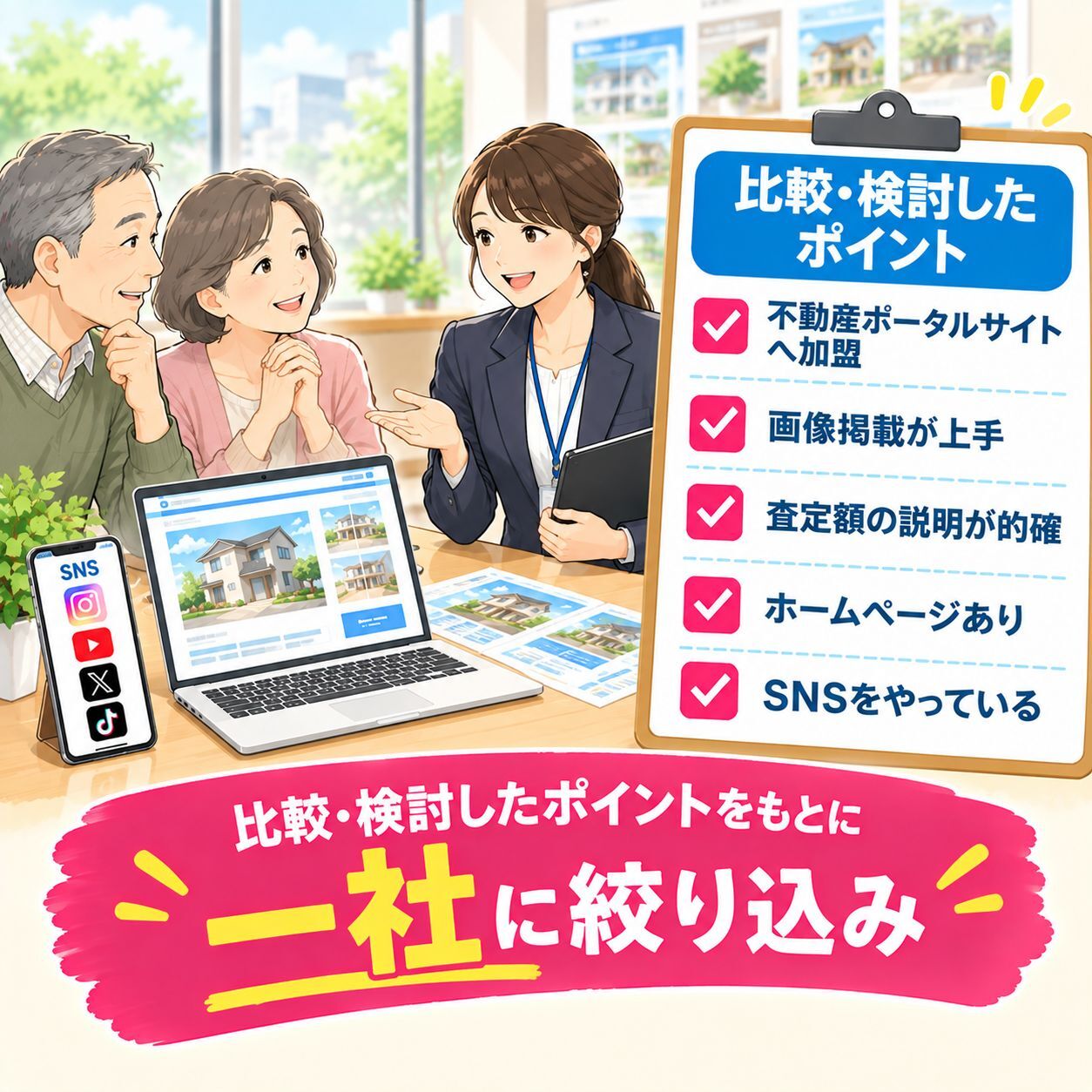 依頼先を絞る